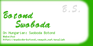 botond swoboda business card